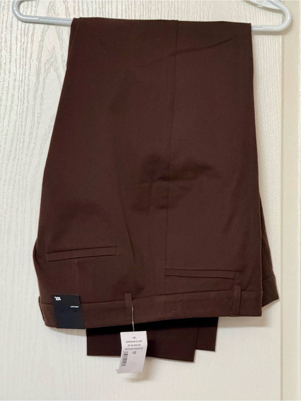 Ladies Chocolate Brown Ankle Pants, Size 10, NWT